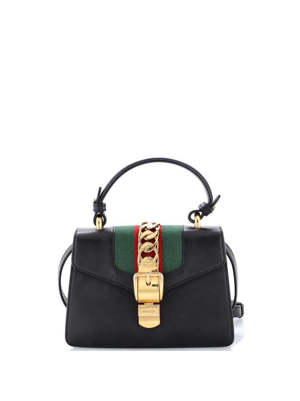 Gucci Sylvie Top Handle Bag Leather #374192G87B